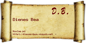 Dienes Bea névjegykártya